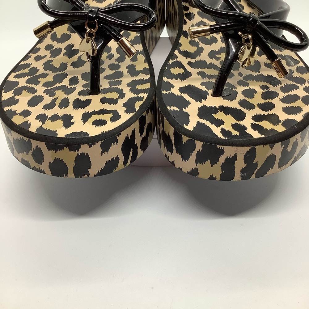 KATE SPADE ♠️ NEW YORK PLATFORM LEOPARD SANDAL - Picture 6 of 11
